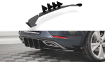 Maxton Racing Diffusor Heck Ansatz +Flaps für Seat Leon FR Hatchback Mk4 schwarz Hochglanz SELE4FRCNC-RS1B+RSF1-G