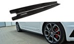 Maxton Seitenschweller Ansatz für Skoda Octavia RS Mk3 / Mk3 FL Hatchback / Kombi schwarz Hochglanz SK-OC-3/3F-RS-SD1-G