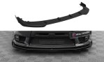 Maxton Street Pro Front Ansatz + Flaps Mitsubishi Lancer EVO X schwarz Hochglanz MILA10EVOCNC-FD4BRB+FSF1-G
