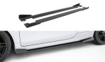 Maxton Street Pro Seitenschweller Ansatz + Flaps Audi TT S / TT S-Line 8J Facelift schwarz Hochglanz AUTT2SLINECNC-SD1B+SF1-G
