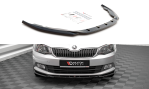 Maxton Front Ansatz V.2 für Skoda Fabia Mk3 schwarz Hochglanz SK-FA-3-FD2-G
