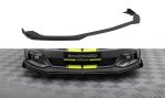Maxton Street Pro Front Ansatz + Flaps Ford Mustang GT Mk6 schwarz Hochglanz FOMU6GTCNC-FD1B+FSF1-G