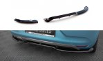 Maxton Mittlerer Cup Diffusor Heck Ansatz Renault Clio R.S. Line Mk5 schwarz Hochglanz RE-CL-5-RSLINE-RSD1G+RD1-G