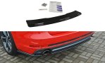 Maxton Mittlerer Diffusor Heck Ansatz für Audi A4 B9 S-Line schwarz Hochglanz AU-A4-B9-SLINE-AV-RD1-G