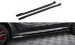 Maxton Seitenschweller Ansatz BMW X5 M F95 Facelift schwarz Hochglanz BM-X5M-F95F-SD1-G