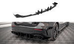 Maxton Robuste Racing Diffusor Heck Ansatz +Flaps für Mercedes A35 AMG Hatchback Aero Pack W177 schwarz Hochglanz MEA17735CNC-RS1B+RSF1-G