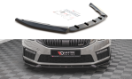 Maxton Front Ansatz V.2 für Skoda Octavia RS Mk3 Facelift schwarz Hochglanz SK-OC-3F-RS-FD2-G