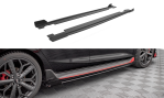 Maxton Street Pro Seitenschweller Ansatz für + Flaps Hyundai I20 N Mk3 schwarz Hochglanz HYI203NCNC-SD1B+SRF1-G