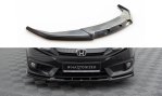 Maxton Front Ansatz V.1 Honda Civic Limousine Mk10 schwarz Hochglanz HO-CI-10-FD1-G