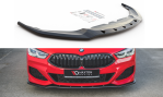Maxton Front Ansatz V.1 für BMW 8 Coupe G15 / 8 Gran Coupe M Paket G16 schwarz Hochglanz BM-M850-G15-FD1-G