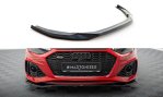 Maxton Front Ansatz V.1 Audi RS4 B9 Facelift schwarz Hochglanz AU-RS4-B9F-FD1-G