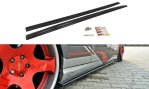 Maxton Seitenschweller Ansatz für MERCEDES CL-KLASSE C215 schwarz Hochglanz ME-CL-215-SD1-G