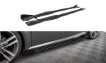 Maxton Street Pro Seitenschweller Ansatz + Flaps Audi TT S / S-Line 8S schwarz Hochglanz AUTT3SLINECNC-SD1BRB+SF1-G