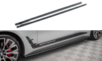 Maxton Seitenschweller Ansatz für V.1 für BMW 4er Gran Coupe M-Paket G26 schwarz Hochglanz BM-4-G26-MPACK-GC-SD1-G