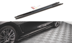 Maxton Seitenschweller Ansatz für Infiniti Q60 S Mk2 schwarz Hochglanz IN-Q60S-2-SD1-G