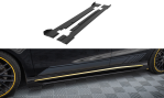 Maxton Street Pro Seitenschweller Ansatz + Flaps Mercedes-AMG CLA 45 C117 Facelift schwarz Hochglanz MECLA117AMGAEROCNC-SD1BRB+SF1-G