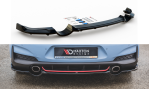 Maxton Mittlerer Diffusor Heck Ansatz DTM Look für Hyundai I30 N Mk3 Hatchback schwarz Hochglanz HY-I30-3-N-RD1G+RD2-G