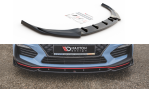 Maxton Front Ansatz V.5 für Hyundai I30 N Mk3 Hatchback/ Fastback schwarz Hochglanz HY-I30-3-N-FD5-G