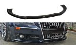 Maxton Front Ansatz für VW AUDI S8 D3 schwarz Hochglanz AU-S8-D3-FD1-G