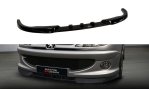 Maxton Front Ansatz für PEUGEOT 206 (für: CC, RC, GTI, S16, XSI, XS, SPORT) schwarz Hochglanz PE-206-CC-FD1-G