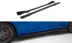 Maxton Street Pro Seitenschweller Ansatz + Flaps Ford Mustang GT Mk7 schwarz Hochglanz FOMU7GTCNC-SD1BRB+SF1-G