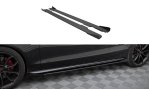 Maxton Street Pro Seitenschweller Ansatz + Flaps Audi A5 / A5 S-Line / S5 Coupe / Cabrio 8T / 8T Facelift schwarz Hochglanz AUS51CNC-SD1BRB+SF1-G