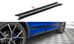 Maxton Seitenschweller Ansatz für Volkswagen Tiguan R / R-Line Mk2 Facelift schwarz Hochglanz VW-TI-2F-R-SD1-G