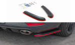 Maxton Heck Ansatz Flaps Diffusor passend für V.2 Seat Leon Mk3 Cupra ST Facelift schwarz Hochglanz SE-LE-3F-CU-ST-RSD1RRED+RSD1-G