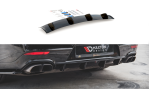 Maxton Diffusor Heck Ansatz für Porsche Panamera Turbo 970 Facelift schwarz Hochglanz PO-PA-970-T-RS1-G