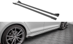 Maxton Street Pro Seitenschweller Ansatz für + Flaps Volkswagen Golf R Mk7 schwarz Hochglanz VWGO7RCNC-SD1BRB+SRF1-G
