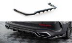 Maxton Mittlerer Cup Diffusor Heck Ansatz Mercedes-Benz E AMG-Line W214 schwarz Hochglanz ME-E-214-AMGLINE-RD1G+RD2-G