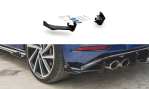 Maxton Racing Heck Ansatz Flaps Diffusor +Flaps für VW Golf 7 R Facelift schwarz Hochglanz VWGO7FRCNC-RSD1B+BRBI+RSF1-G