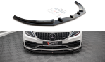 Maxton Front Ansatz V.1 für Mercedes-AMG C63 Coupe AMG Aero Pack C205 Facelift schwarz Hochglanz ME-C-205F-AMG-C-FD1-G