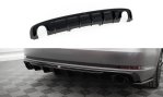 Maxton Diffusor Heck Ansatz Audi A4 S-line B9 (Version mit Einzel-Auspuffendrohren beidseitig) AU-A4-B9-SLINE-RS1GO_O
