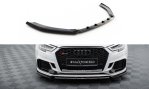 Maxton Front Ansatz V.3 Audi RS3 Limousine 8V Facelift schwarz Hochglanz AU-RS3-8VF-S-FD3-G
