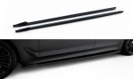 Maxton Seitenschweller Ansatz BMW M550i / M550d Limousine G30 / G30 Facelift schwarz Hochglanz BM-5-G30-MPACK-SD2-G