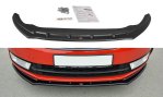 Maxton Front Ansatz V.2 für Skoda Rapid schwarz Hochglanz SK-RA-1-FD2-G