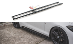 Maxton Robuste Racing Seitenschweller Ansatz für für V.2 BMW 1er F20 M135i / M140i / M-Paket BM1F20FMCNC-SD2B