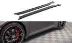 Maxton Seitenschweller Ansatz für Porsche 911 Carrera 4S 992 schwarz Hochglanz PO-911-992-CA-4S-SD1-G