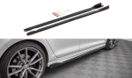 Maxton Seitenschweller Ansatz für V.2 für Volkswagen Golf R Mk7 schwarz Hochglanz VW-GO-7-R-SD2-G