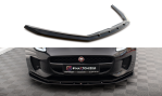 Maxton Front Ansatz V.1 für Jaguar F-Type Mk1 Facelift schwarz Hochglanz JA-F-TYPE-1F-FD1-G