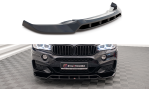 Maxton Front Ansatz V.2 für BMW X6 M-Paket F16 schwarz Hochglanz BM-X6-16-MPACK-FD2G+FD2R-G