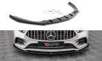Maxton Front Ansatz V.4 für Mercedes A35 AMG / AMG-Line W177  schwarz Hochglanz ME-A-177-AMGLINE-FD1-G