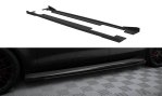 Maxton Street Pro Seitenschweller Ansatz + Flaps Audi A7 RS7 Look C7 schwarz Hochglanz AUA7C7SLINECNC-SD1BRB+SF1-G