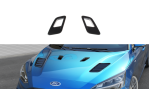 Maxton Motorhauben Luftschlitze Ford Focus ST-Line / ST Mk4 (Klein) schwarz Hochglanz FO-FO-4-BV2-G