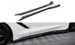 Maxton Seitenschweller Ansatz V.2 Chevrolet Corvette Stingray C7 schwarz Hochglanz CH-CO-C7-SD2-G