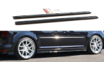 Maxton Seitenschweller Ansatz für Volkswagen Caddy Mk. 4 schwarz Hochglanz VW-CA-4-SD1-G