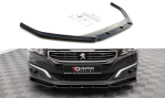 Maxton Front Ansatz V.1 für Peugeot 508 GT Mk1 Facelift schwarz Hochglanz PE-508-1F-GT-FD1-G