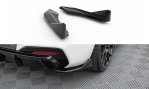 Maxton Heck Ansatz Flaps Diffusor (heckansatz V.3) BMW 1er M-Paket / M140i F20 Facelift schwarz Hochglanz BM-1-F20F-M-RSD4-G