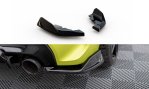Maxton Heck Ansatz Flaps Diffusor V.8 (heckansatz v.1) BMW 1er M-Paket / M135i F40 schwarz Hochglanz BM-1-40-M-RSD4-G